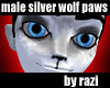 Silver Wolf Paws (M)