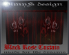 Jk Black Rose Curtain