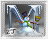 ~2T~ M  Letter Snow Man