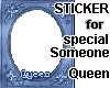 StickerFrame2 Blue Queen