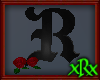Gothic Letter R Roses