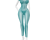 VF turquoise sheer suit
