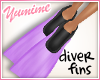 [Y] Diver Fins ~ Purple