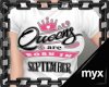 -[m]- Queen in September
