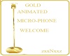 MicroPhone Animated GOLD