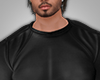 Crew Neck Blk Muscle Top
