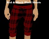 Red & Black Plaid Shorts