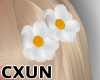 Flowers In Hair White