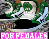 F-Green/White M&M Nikes