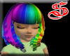 Rainbow alighted hair