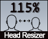 115% Head Scaler