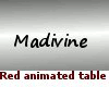 Red Animated table
