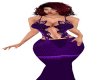 glitter  jumpsuit purple