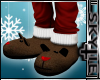 Christmas Slippers Brown