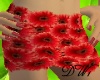 Red/Black Daisies Skirt