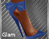 Blue Posie Heels