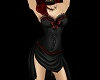 (AA)Black&Red Vamp Dress