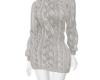 chunky knit dress grey